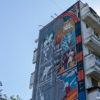 В центре столицы появилась фреска в честь олимпийцев