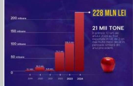 {Экспорт молдавских яблок в ЕС удвоился – это пять процентов от произведенного} Молдавские Ведомости