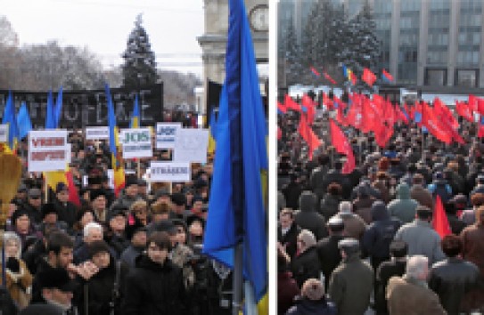 {Протесты вырождаются в агитацию} Молдавские Ведомости