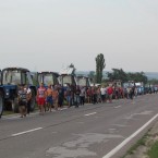 Совершена диверсия против фермеров, идущих колонной на столицу