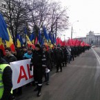 В Кишиневе проходит массовый митинг левых за досрочные выборы