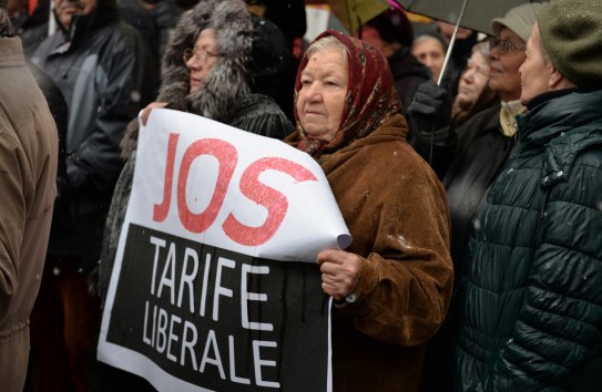 {Социалисты провели акцию протеста против роста тарифа на электроэнергию} Молдавские Ведомости