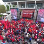 Кишинев: грандиозный первомайский марш и митинг