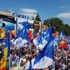 Многотысячный митинг в Бельцах против изменения избирательной системы