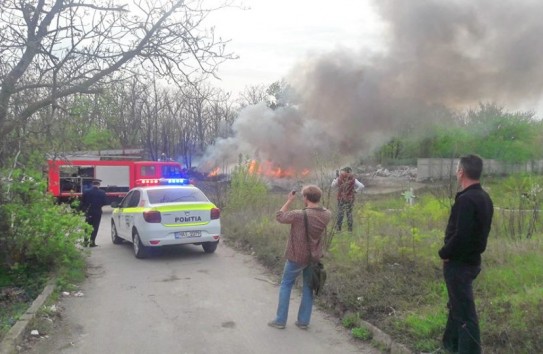 {Пожар на кладбище "Дойна"} Молдавские Ведомости