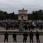 В центре Кишинева проходит протест ветеранов