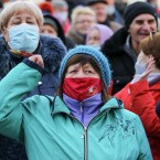 В Бельцах проходит протест сторонников Марины Таубер