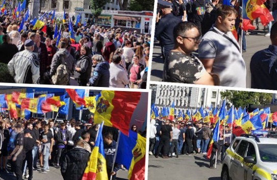 {В центре Кишинева люди собрались на многотысячный митинг} Молдавские Ведомости