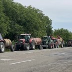 Робкий протест: фермеры вывели тракторы только в районах и на короткое время