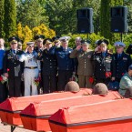 На Шерпенском плацдарме захоронили останки 22 советских солдат, освобождавших Молдавию