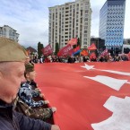 В автопробеге 9 мая участвовало в этом году в несколько раз больше автомобилистов