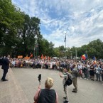 Митинг в сквере Европы: протестующие потребовали демилитаризации и отставки PAS