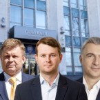 Киверь, Осмокеску и Гаврилицэ в кабинете Мунтяну 