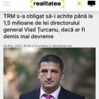 Телерадио-Молдова обязалась выплатить 1,5 миллиона лей гендиректору Владу Цуркану