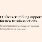 Financial Times: Поддержка новых санкций заметно снижается
