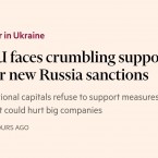 Financial Times: Поддержка новых санкций против России заметно снижается