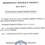 Майя Санду предоставила гражданство РМ румынскому комбатанту во время конфликта в 1992 